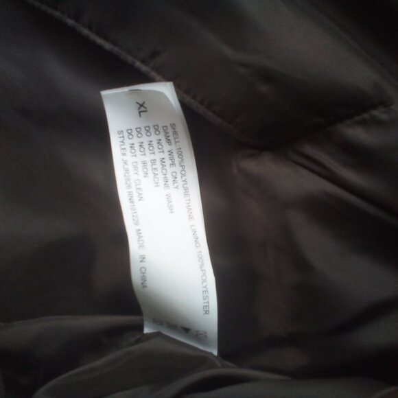 Stoosh Brown Faux Leather Double Breasted Blazer Size: XL NWT - Picture 5 of 10